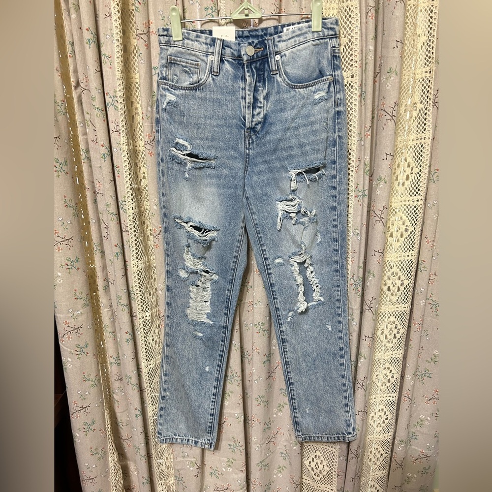 BLANKNYC‎ The Madison Crop High Rise Distressed Jeans Size 25 New